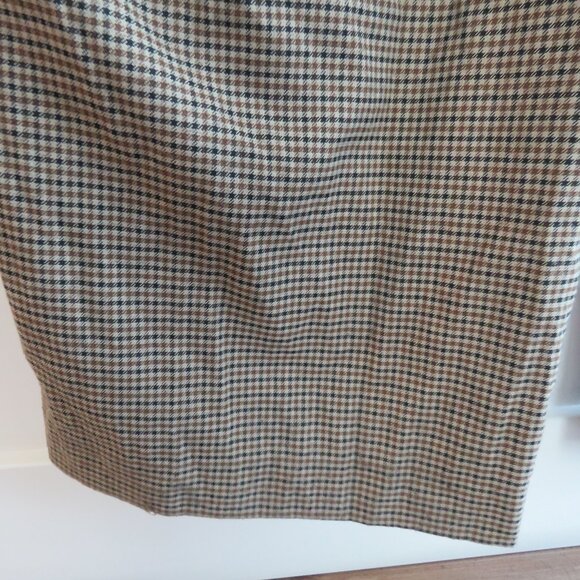 ELOQUII Belted Wide Leg Sleeveless Jumpsuit in Tan Plaid - Size US 24 - Picture 10 of 15